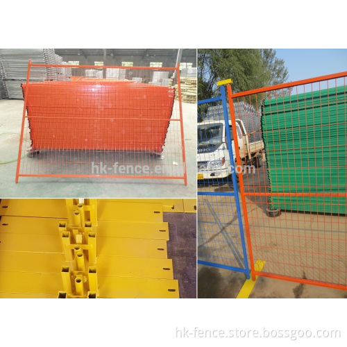Utility 6ftX10ft temporary construction site fence for construction safety / PVC portable temporary welded steel fence barrier